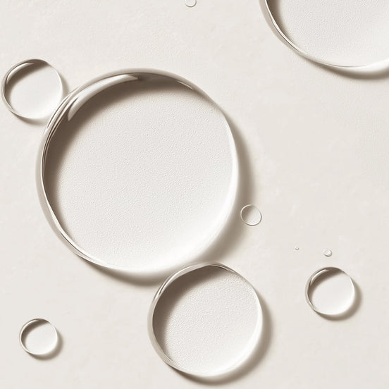 QUL Beauty Hydrating Rose Water Swatch Bubbles